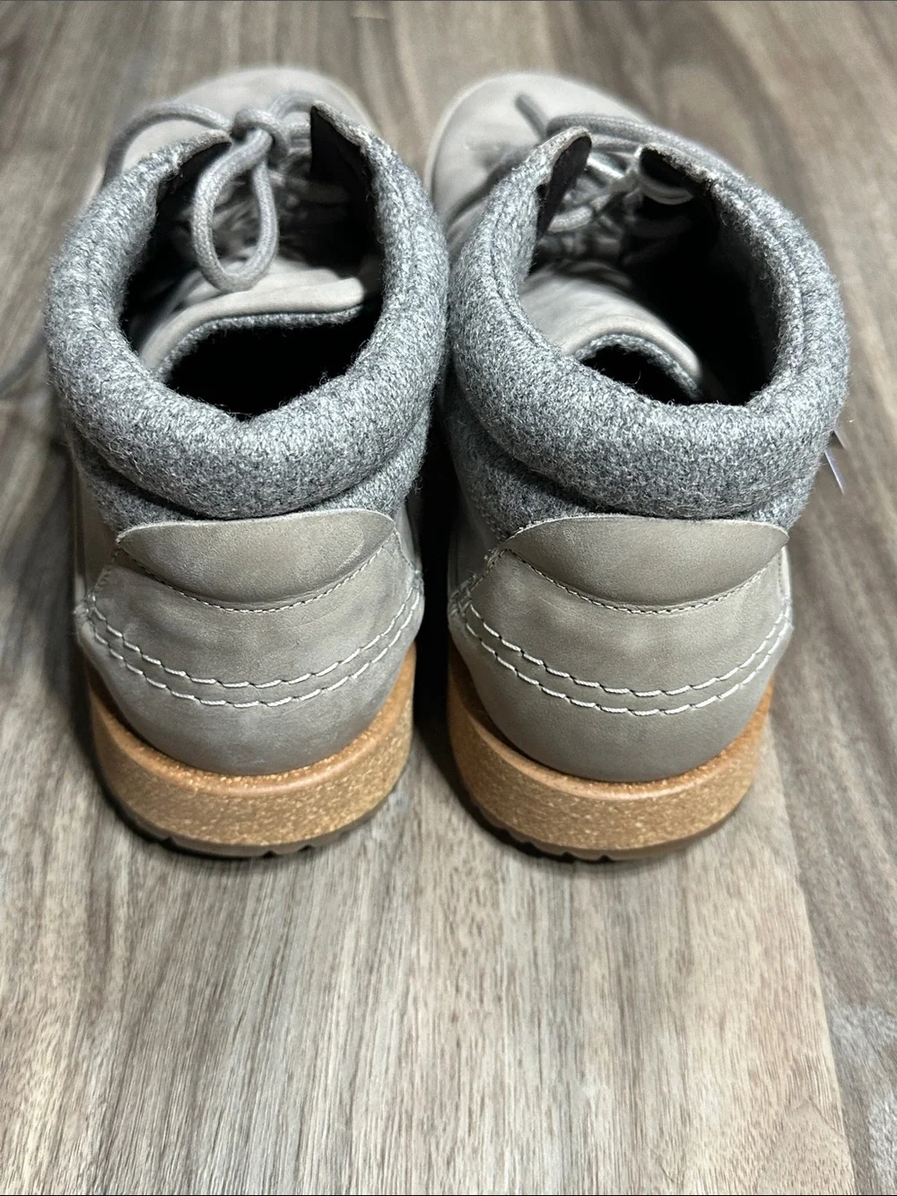 Birkenstock Honnef High Gray Boots EU 41 ,8/8.5 US NWT Leather Lace Up.